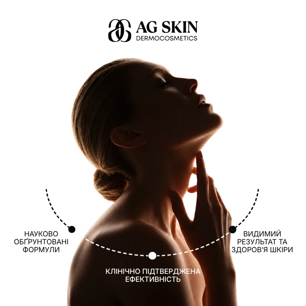 Клінічно підтверджена ефективність догляду AG SKIN